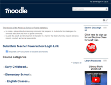 Tablet Screenshot of moodle.aspv.edu.mx